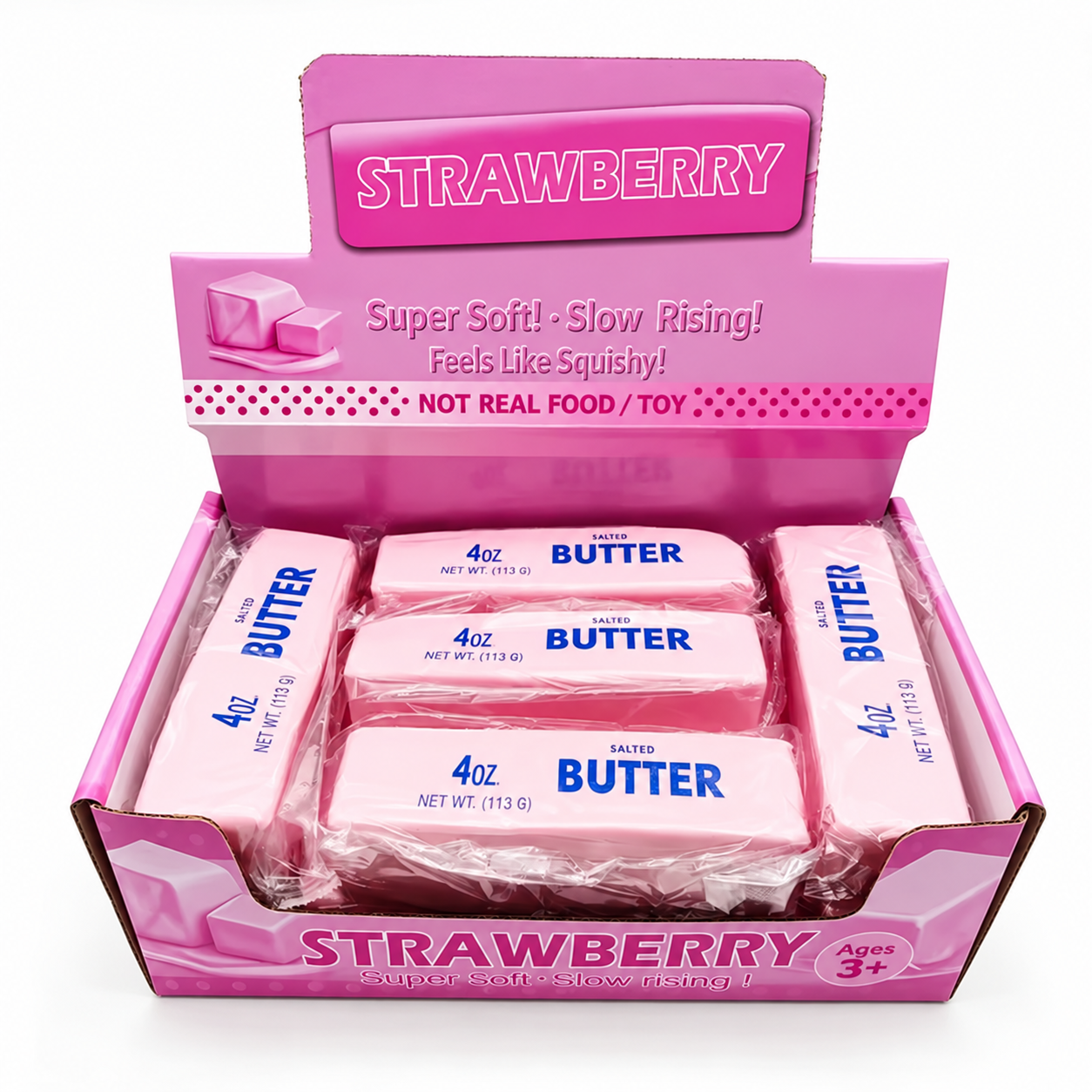 Pink Strawberry Squishy display